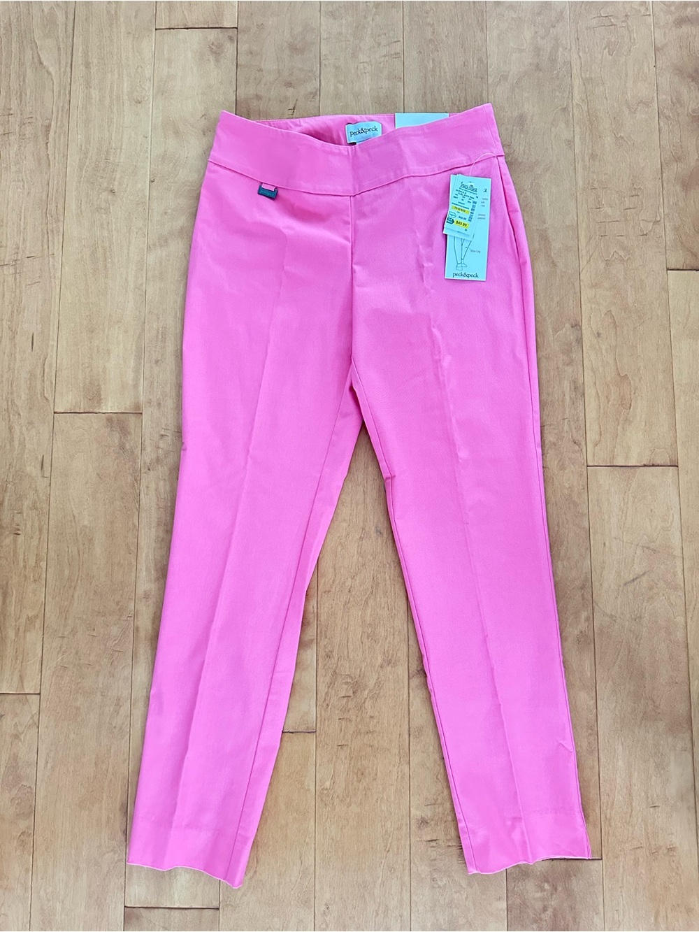 Peck & Peck Bright Pink Straight Leg Women's Jeans